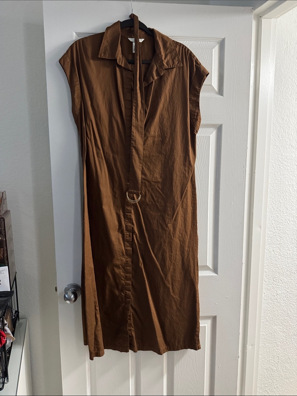 Brown Belted Shirt Dress - Women H&M